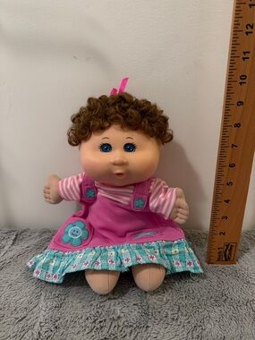 Cabbage Adorable Pink & Purple Heart Baby Doll - Soft Cuddly Playmate